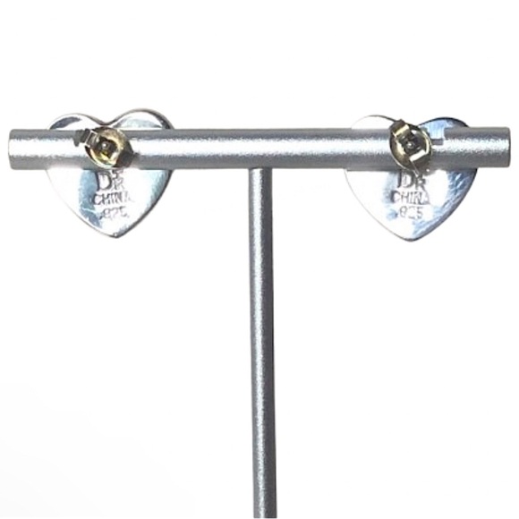 JAY KING DTR Sterling Silver Lapis Lazuli Cabochon Inlay Heart Earrings - Picture 3 of 7